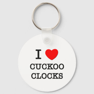 Chaveiro Eu Amo Relógios Cuckoo