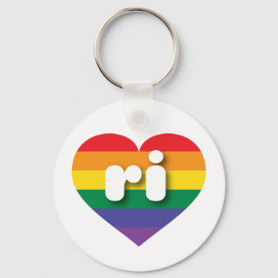 Chaveiro Eu amo Rhode Island Orgulho gay
