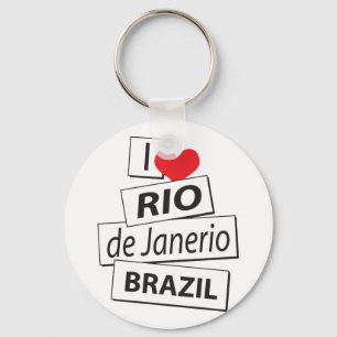 Chaveiro Eu amo Rio de Janerio Brasil