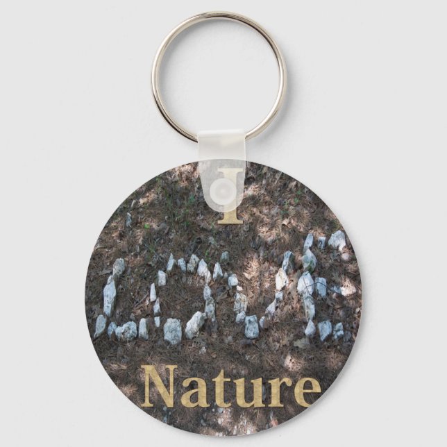 Chaveiro Eu Amo Roupas e Presentes da Natureza (Frente)