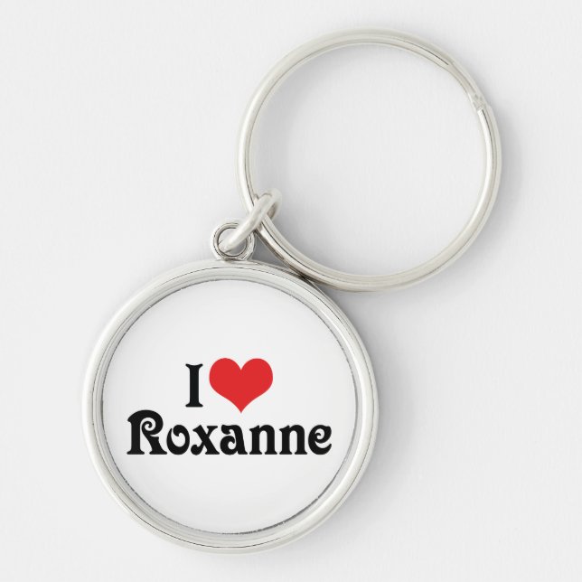 Chaveiro Eu Amo Roxanne (Frente)