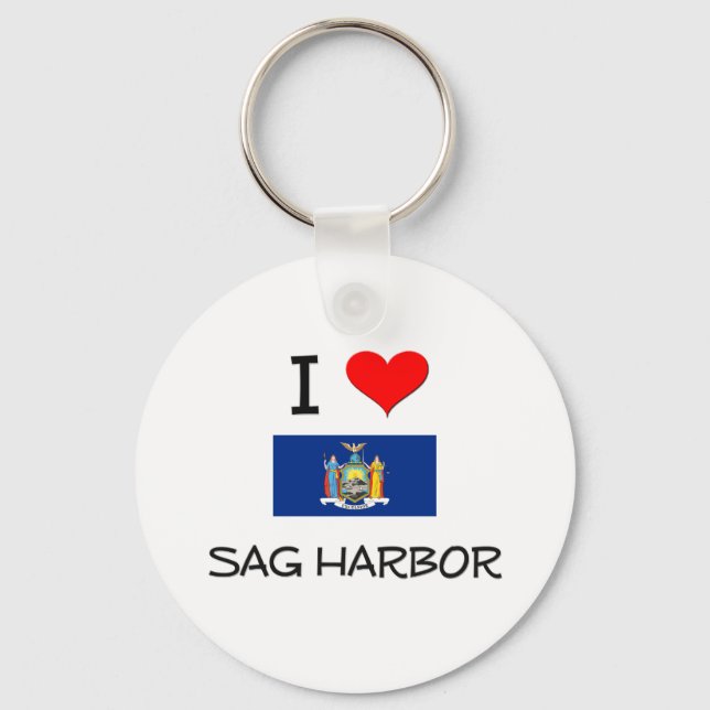 Chaveiro Eu Amo Sag Harbor Nova York (Frente)