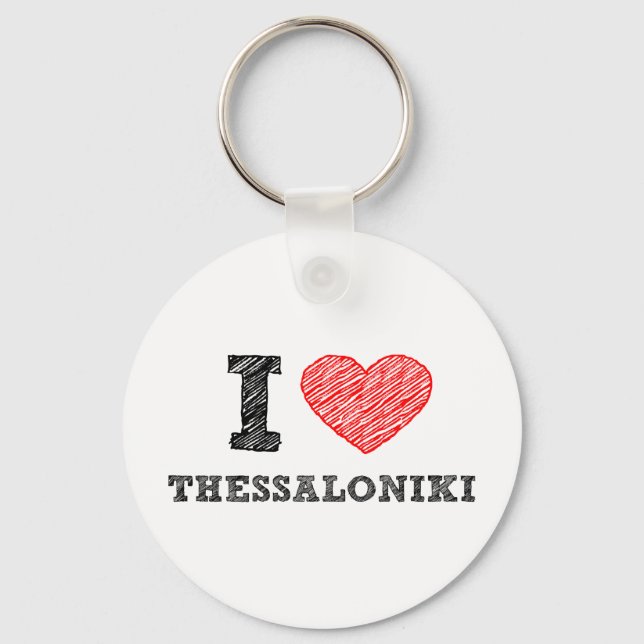 Chaveiro Eu amo Salónica (Frente)