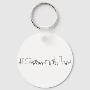 Chaveiro Eu amo San Francisco em um estilo extraordinário