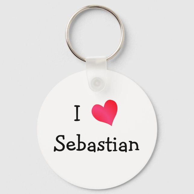 Chaveiro Eu Amo Sebastian (Frente)
