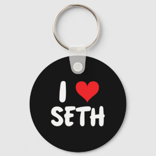 Chaveiro Eu Amo Seth - Coração - Nome
