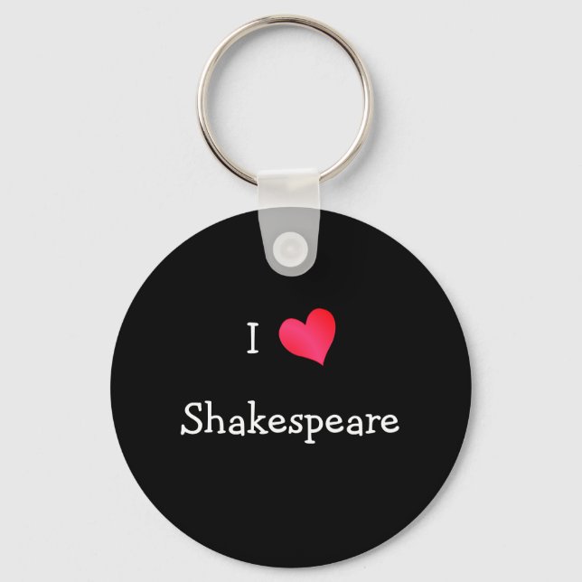 Chaveiro Eu Amo Shakespeare (Frente)