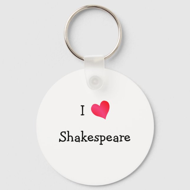 Chaveiro Eu Amo Shakespeare (Frente)