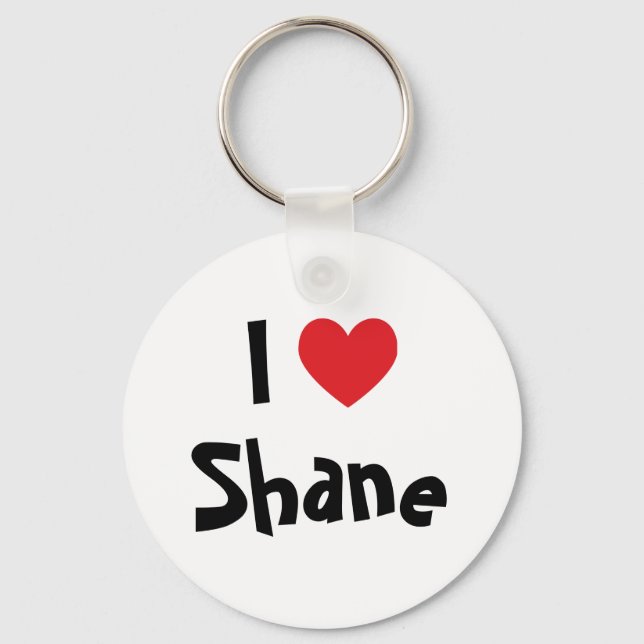 Chaveiro Eu Amo Shane (Frente)