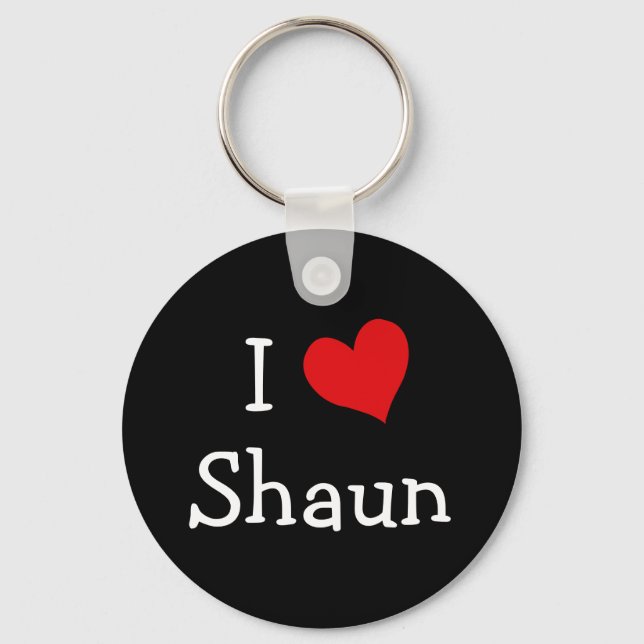 Chaveiro Eu Amo Shaun (Frente)