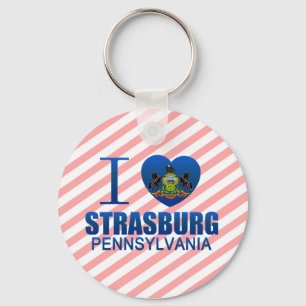 Chaveiro Eu amo Strasburg, PA