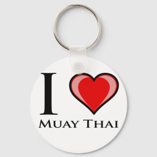 Chaveiro Eu amo tailandês de Muay