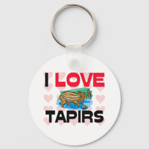 Chaveiro Eu amo Tapirs
