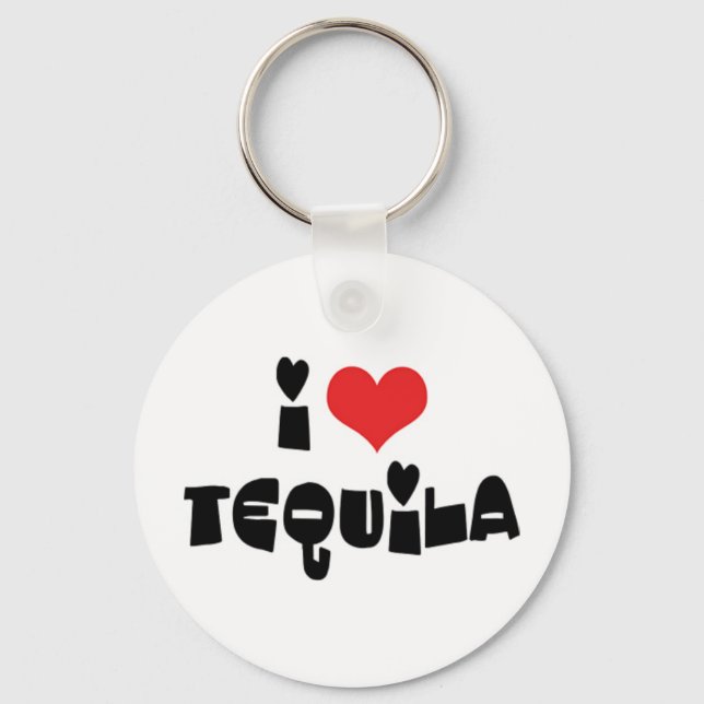 Chaveiro Eu Amo Tequila Heart (Frente)