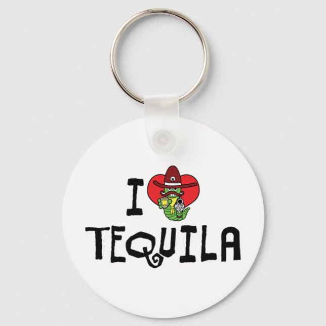 Chaveiro Eu Amo Tequila Heart (Frente)