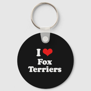 Chaveiro Eu amo terrier de Fox