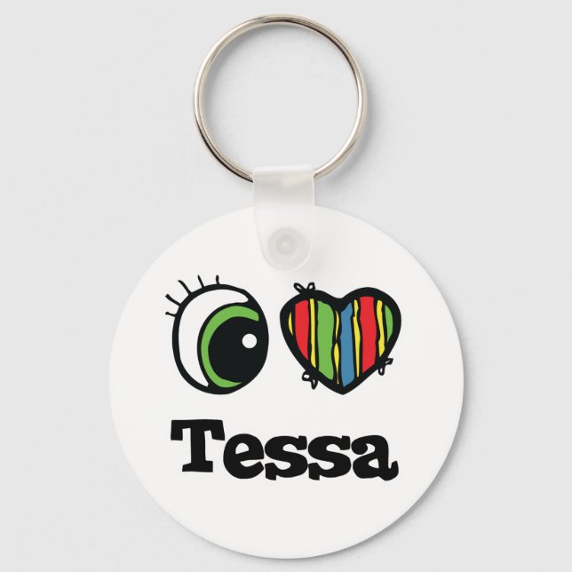 Chaveiro Eu amo Tessa (Frente)