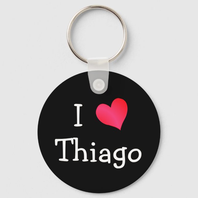 Chaveiro Eu Amo Thiago (Frente)