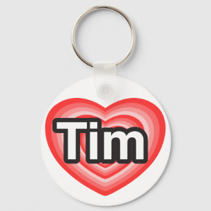 Chaveiro Eu amo Tim. Eu te amo Tim. Coração