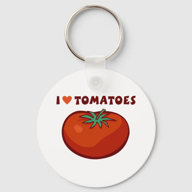 Chaveiro Eu Amo Tomates (Frente)