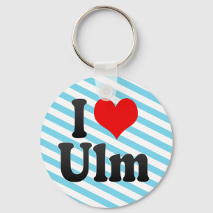 Chaveiro Eu amo Ulm, Alemanha