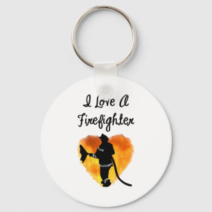 Chaveiro Eu amo um sapador-bombeiro