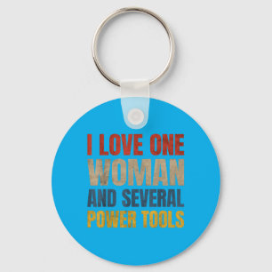 Chaveiro Eu Amo Uma Mulher E Várias Ferramentas Elétricas E