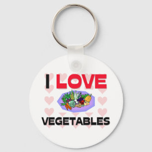 Chaveiro Eu amo vegetais