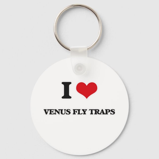 Chaveiro Eu Amo Vênus Fly Traps (Frente)