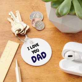 Chaveiro Eu amo você papai Elegante e Moderno
