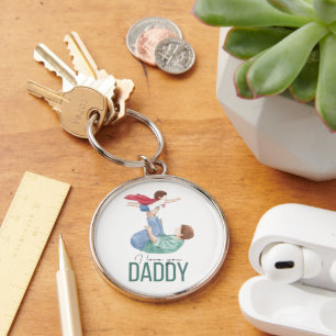 Chaveiro Eu Amo Você Papai Super-herói Pai e Filho Porta-ch