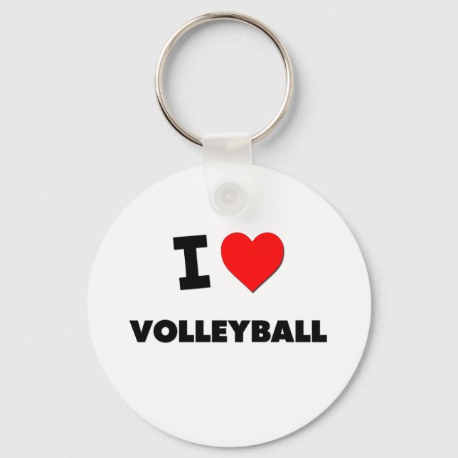 Chaveiro Eu Amo Voleibol (Frente)