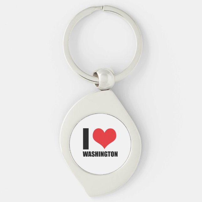 Chaveiro Eu amo Washington (Frente)