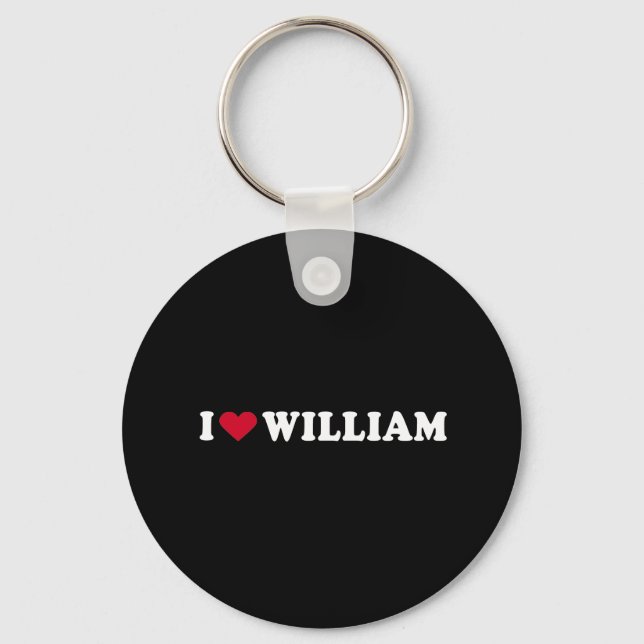CHAVEIRO EU AMO WILLIAM (Frente)