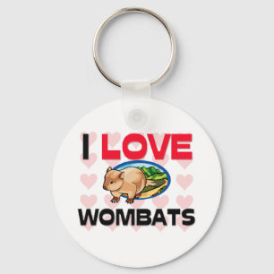 Chaveiro Eu Amo Wombats
