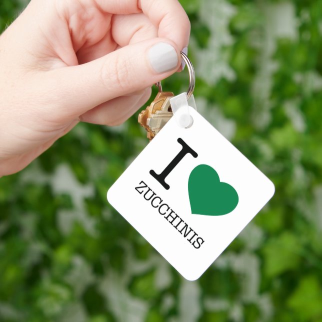 CHAVEIRO EU AMO ZUCCHINIS (Mão)