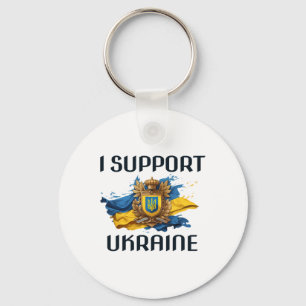 Chaveiro Eu Apoio a Ucrânia em Pé pela Paz Ucraniana Rússia