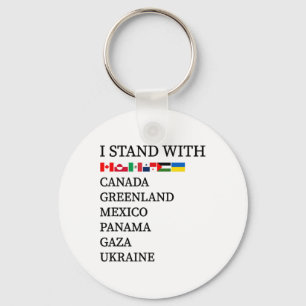 Chaveiro Eu Apoio O Canadá Groenlândia México Panamá Gaza U