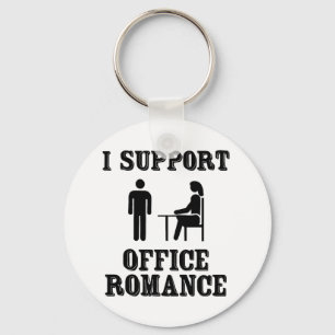 Chaveiro Eu apoio o romance do escritório