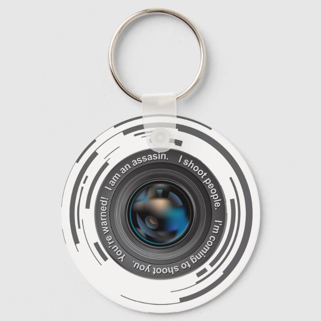 Chaveiro Eu atiro em pessoas (Frente)