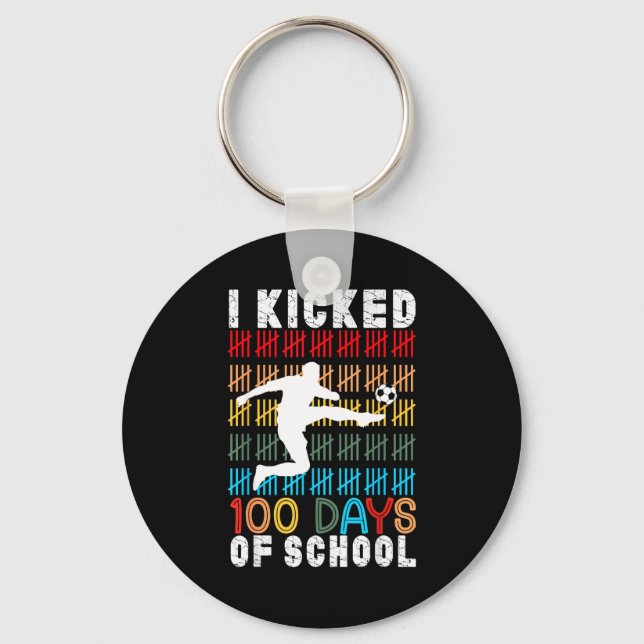 Chaveiro Eu Chutei 100 Dias De Futebol Escolar 100º Dia Ens (Frente)