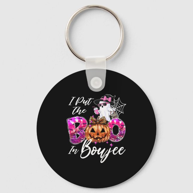 Chaveiro Eu Coloquei A Boca Em Boujee Cute Leopard Boujie G (Frente)