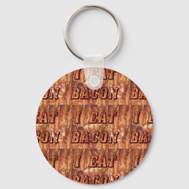 Chaveiro Eu Comi Texto Bacon com Fundo (Frente)