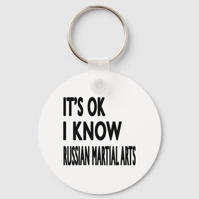 Chaveiro Eu conheço Artes Marciais Russas (Frente)
