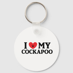Chaveiro Eu coração a minha Cockapoo