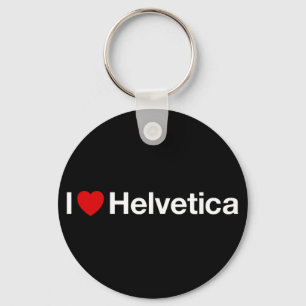 Chaveiro Eu coração Helvetica