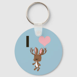 Chaveiro Eu coração Jackalope