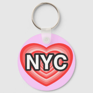 Chaveiro Eu coração NYC. Eu adoro NYC. Nova Iorque. Eu co
