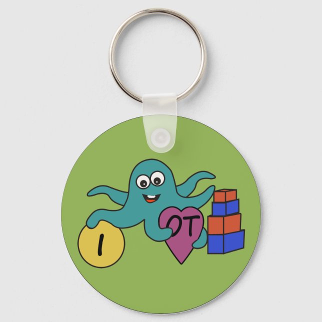 Chaveiro Eu coração OT em cadeia de chaves (Frente)