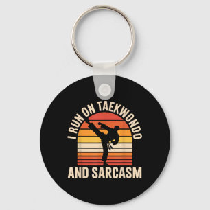 Chaveiro Eu Corro Em Taekwondo E Sarcasmo Engraçado Taekwon